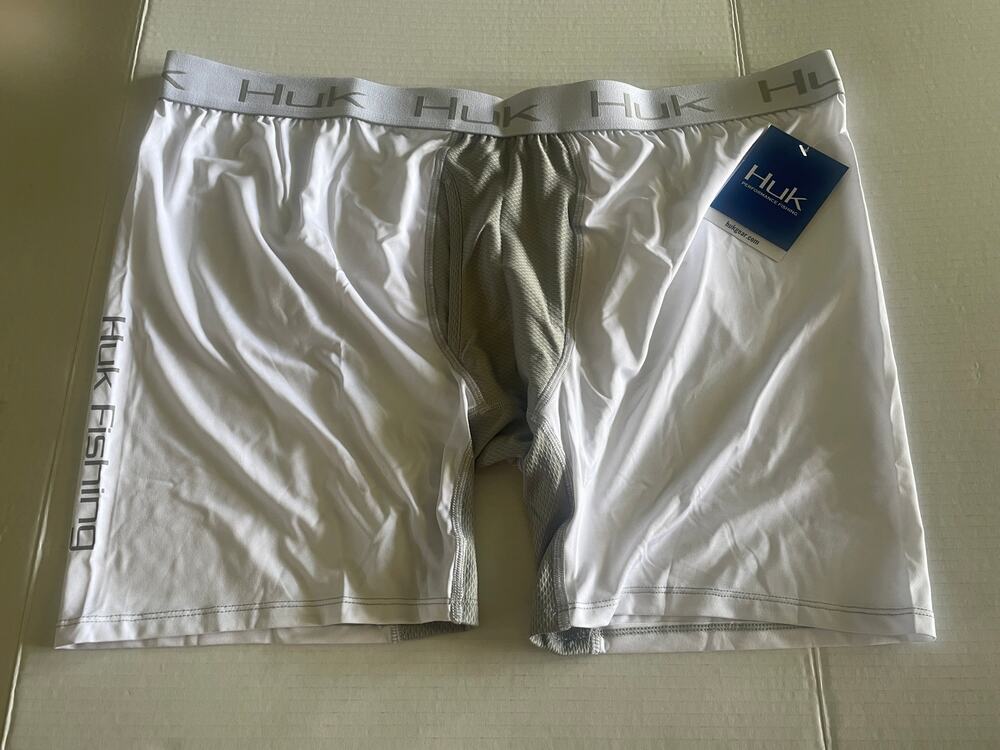 HUK performance fishing boxer briefs lounge underwear size S NWT